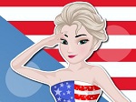 Play Elsa American Flag Cake free