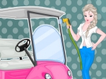 Play Elsa Golf Cart Wash free